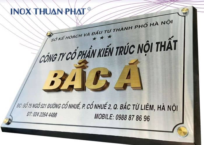 ứng dụng của inox làm biển quảng cáo, biển tên công ty ứng dụng của inox làm biển quảng cáo, biển tên công ty