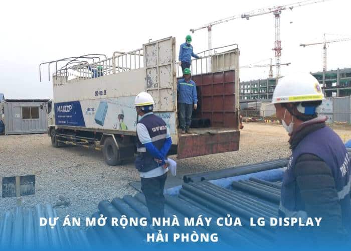 Thuận Phát cung cấp ống HDPE tại dự án LG Display Hải Phòng