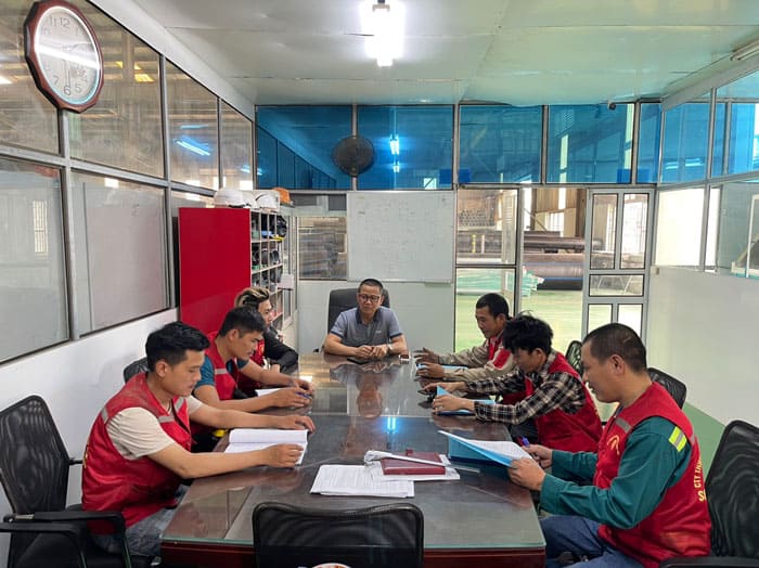 kiểm tra pccc tại nhà máy thuận phát