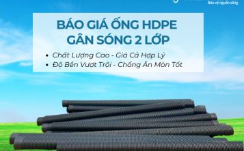 báo giá ống HDPE gân sóng 2 lớp