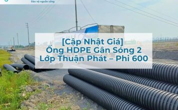 báo giá ống HDPE gân sóng 2 lớp phi 600