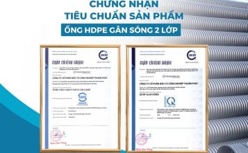 chứng nhận ống hdpe gân sóng 2 lớp Thuận Phát