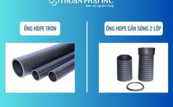 so sánh ống hdpe trơn và gân sóng