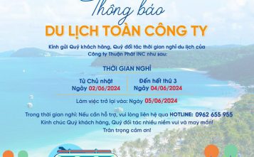 thông báo lịch nghỉ du lịch hè 2024